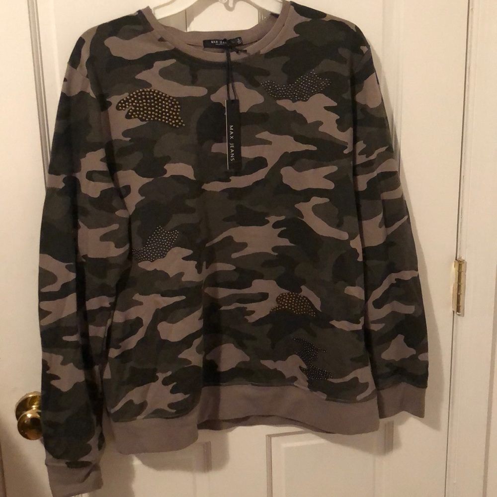 Max Jeans Camo Studded Shirt